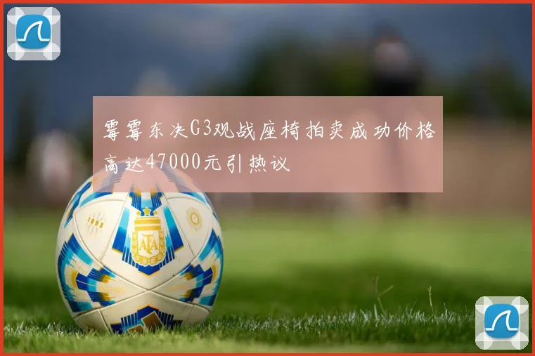 霉霉东决G3观战座椅拍卖成功价格高达47000元引热议